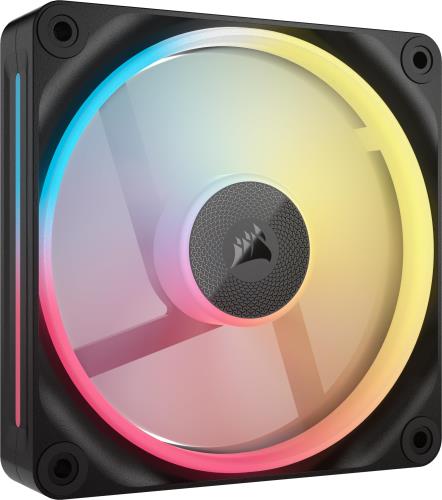 CORSAIR iCUE LINK LX120-R RGB 取りひろげる一揃いの道具120粍 PWM パソコン入れもの気違い デュアルライトループ シングル風呂敷き包み 黒いこと CO-9051049-WW
