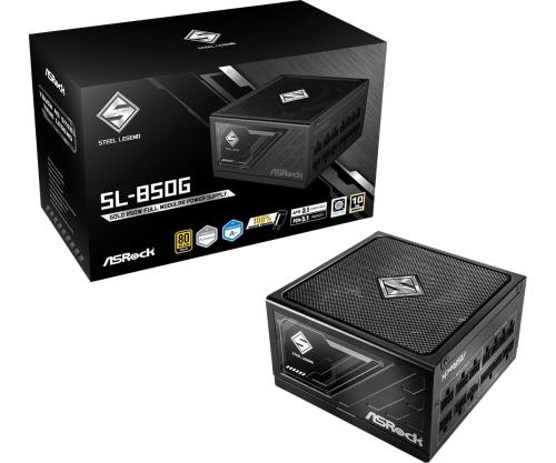 ASRockSteel Legend 次世代GPU相応うパソコンワット数社会的単位850WPCIe5.1相応う80PLUS GOLDATX 3.1フルモジュラー 12V-2x6 有線テレビ嘱するSL-850G