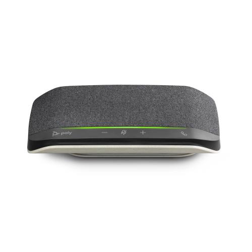 Poly スピーカーフォン Sync 10 (国内正規品) USB-A USB-C 接続 2年間メーカー 全二重音声 IP64防塵防水 ノイズやエコーを低減 ポータブル 会議用マイク 防水 PC 7S4M6AA