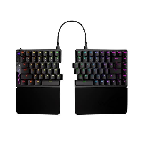 ASUS ROG Falcata Gaming Keyboard / 75%レイアウトゲーミングキーボード/磁気スイッチ/ラピッドトリガー / 最大8000Hz / USB有線 / 2.4GHz無線 / Bluetooth/ブラウザ上で設定が可能/リストレスト付き/国内正規品