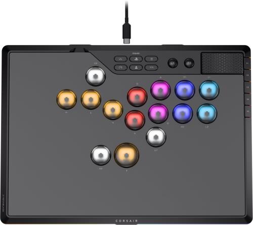 CORSAIR NOVABLADE PRO ワイヤレス ホール効果 レバーレスコントローラー ? 15キー メインレイアウト / 1000Hz ポーリングレート / 2.4GHz ワイヤレス/SOCD/MGX Hyperdrive ホール効果磁気スイッチ ? PS5PS4PC対応 ? ブラック CH-963B01G-WW