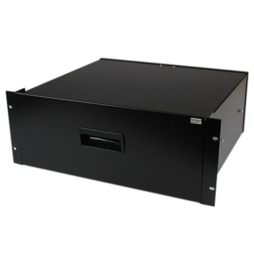 StarTech.com サーヴァー仕合わせ用押し入れ容れもの／4U／19in／耐荷重25kg／黒いこと／A/V 陰電子備品 網状組織 メール交換備品 資料真っただ中 仕合わせ相応う／引き出し ドロワー 4UDRAWER