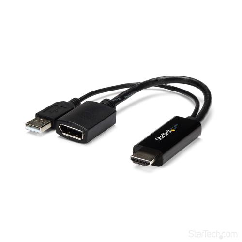 StarTech.com HDMI - DisplayPort変換アダプタ 4K/30Hz HDMI - ディスプレイポートビデオコンバーター USBバスパワー対応 HD2DP 9,175円