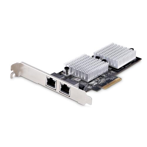 StarTech.com ネットワークアダプターカード/PCI Express x1/2ポート/10GbE/マルチギガビットイーサネット/10GBASE-T NBASE-T/ジャンボフレーム/Windows Linux/PCIe デュアルRJ45 LAN 拡張 インターフェース ボード NIC ST10GSPEXNDP2