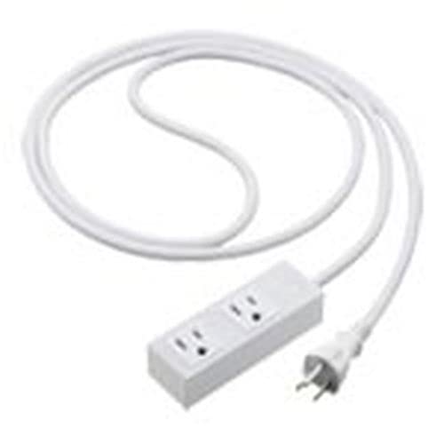 パナソニック(Panasonic) S-OAタップ 接地15A形 2コ口マットホワイト 2mコード付 マグネット付 WCHS2522MW