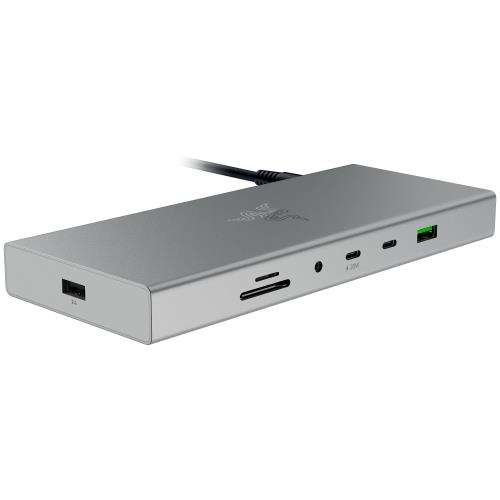 RAZER USB4 DOCK Mercury White 14 ポート設計 デュアルディスプレイ出力をサポート [ RC21-02280200-R3J1 ]
