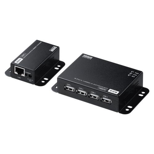 サンワサプライ USB2.0エクステンダー（50m押しひろげる、4界面） USB-EXSET6
