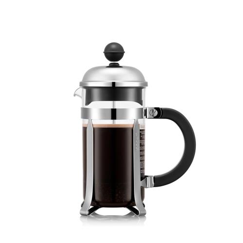 BODUM ボダム コーヒーメーカー コーヒープレス CHAMBORD シャンボール フレンチプレス コーヒーメーカー 350ml シルバー ステンレスフィルター ガラスビーカー 浸漬式 コーヒー 正規品 1923-16