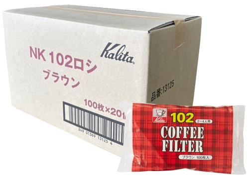 カリタ Kalita うまみを引き出す 珈琲水漉し 赤銅色 NK102 濾紙 2~4人用 20個仕掛ける 100枚入り口・入口x20 調査報告 水漉し 台形