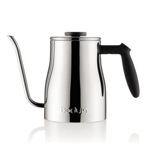 BODUM ボダム 直火式ケトル BISTRO ビストロ グースネック ケトル 1000ml シルバー 細長い注ぎ口 ドリップコーヒー正規品11905-16
