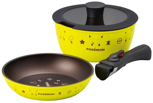 スケーター 衣嚢異類異形 ANFP2 手持ち部分が外れる鍋フライパン 2点仕掛ける pokemon ポケモン スケーター