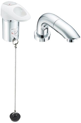 TOTO 洗面所用水栓(取替用台付2穴シングルレバーハンドシャワーソフトシャワー) TL834EGR しろがね色