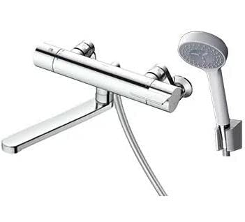 TOTO 風呂場用壁付サーモスタット雑ぜ合わせる水栓 220粍 コンフォートウェーブ90φ