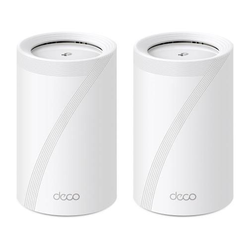 TP-Link メッシュwifi ルーター deco 無線LAN 2.5Gbps イーサネットポート ps5 対応5760Mbps (6GHz) + 4320Mbps (5GHz) + 688Mbps (2.4GHz) 最大wifi範囲538m? | 同時接続台数200台 Deco BE9300 2ユニット