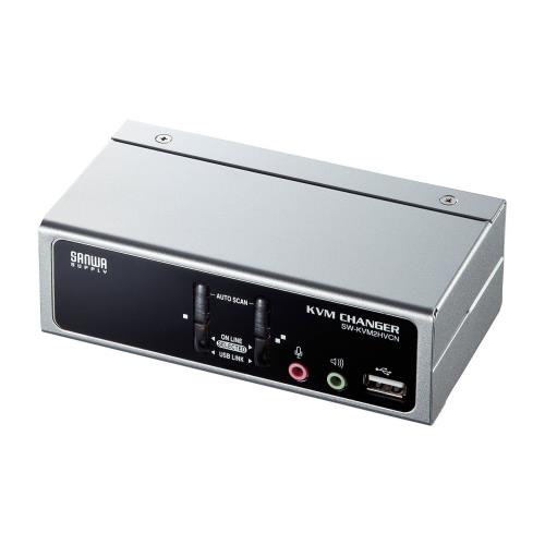 サンワサプライ USBPS/2コンソール両相応うマイコン自動小銃うつり変わり器(2:1) SW-KVM2HVCN