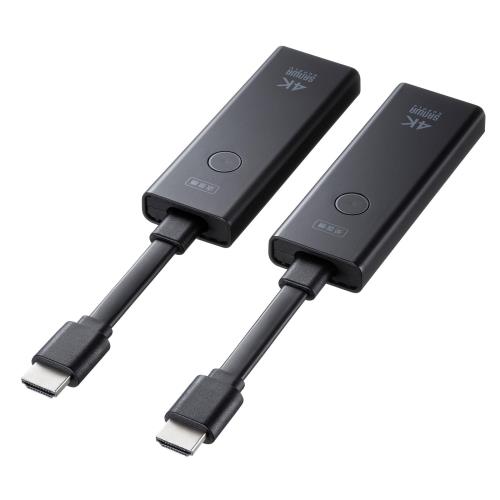 サンワサプライ HDMIエクステンダー 無線電話 4K相応う HDMI(送受信機)書き割り真似形 最大限度20台増設可 最大限度15m伝わらす VGA-EXWHD12