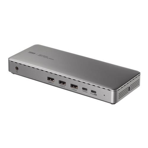 サンワサプライ USB C 縛ステイション 4K/60サイクル3画面最終生産物 HDMI3/DP2 100W PD相応う 2.5G 有線ローカルエリアネットワーク USB 10Gbps Windows/Mac相応う USB-CVDK20