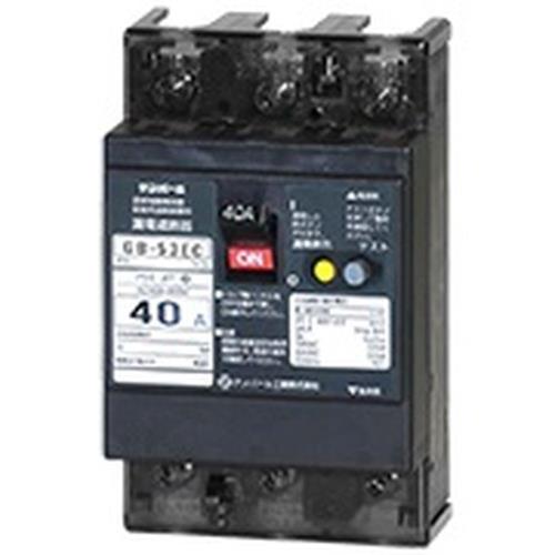 テンパール工業 Eシリーズ 経済タイプ 漏電遮断器 OC付 40A 30mA 53EC4030