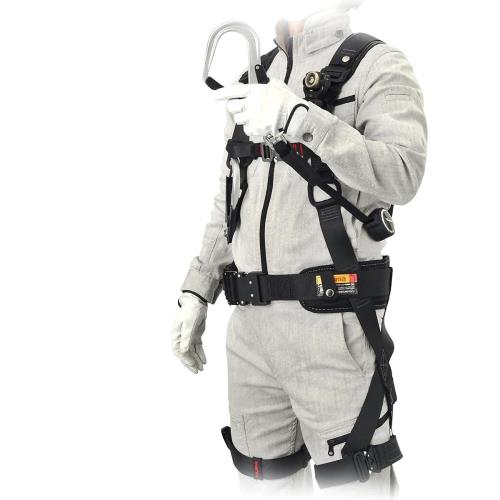 TJM目論む(TJM Design) タジマ 新判定基準安全性のある帯 フルハーネスダブルランヤード胴当て胴三尺帯書き割り セグネス701 M大いさ 軽さ軽銀製バックルのフルハーネスZA 両側巻取式ダブルランヤード より戻し付き添い人軽さ軽銀鍛える引っかかり 超立体ダブル座蒲団胴当てCRX800 ワンタッチ