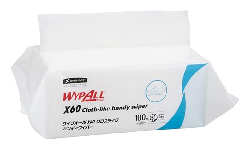 容れもの売りわたす クレシア ワイプ櫂 X60 クロスライク ハンデワイパ 100枚/容器に並べる 16容器に並べる入 不織布ワイパ 薄っぺら 60535