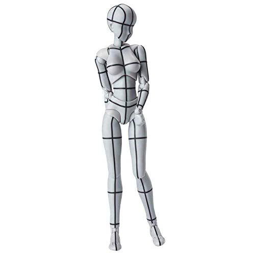 TAMASHII NATIONS S.H.フィギュアーツ ボディちゃん -ワイヤーフレーム- (Gray Color Ver.) 約135mm PVCABS製 塗装済み可動フィギュア