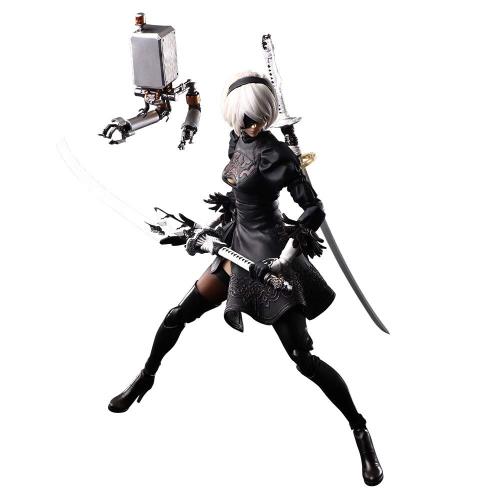 ニーア オートマタ PLAY ARTS改 ヨルハ 二号 B型 DX版 PVC製 塗装済み可動フィギュア