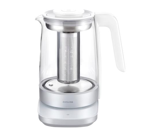ZWILLING ツヴィリング 「 エンフィニジー ヨーロピアンティーケトル 1.7L 」 ガラス電気ケトル 6段階温度設定 保温 蒸らし機能 空焚き防止 自動電源OFF 日本正規販売品 ENFINIGY Kettles 53103-800