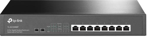 TP-Link スイッチングこしき 8界面 PoEこしき (8x PoE相応う 各最大限度30W 、全足し加える124W) アンマネージ 5年 TL-SG1008MP