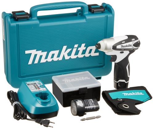 マキタ(Makita) 申し受ける式インパクトドライバ 10.8V 1.3Ah 白 蓄電池2個付き添い人 TD090DWXW