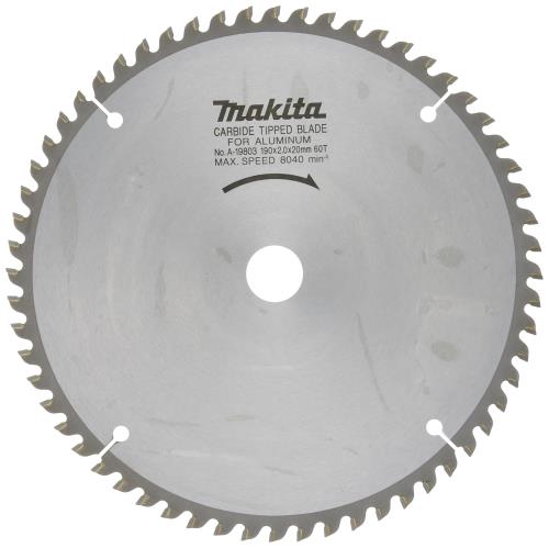 マキタ(Makita) チップソー 外径190mm 刃数60 アルミサッシ用 スライドマルノコ用 A-19803