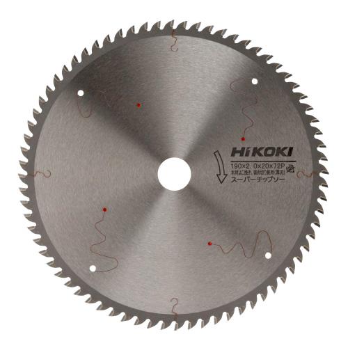 HiKOKI(ハイコーキ) スーパーチップソー 刃径190mm穴径20mm 72枚刃 丸のこ用 替刃 0032-2040