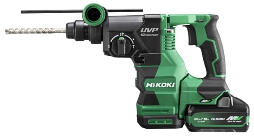 HiKOKI(ハイコーキ) 36V 申し受ける式 ロータリハンマドリル SDSプラスシャンク 最大限度穴あけ電気容量混凝土28粍 集じん取り合わせ据え置き可 4.0Ah乾電池2個申し受ける器取り合わせ入れもの3付 DH3628DA (2WPZ)