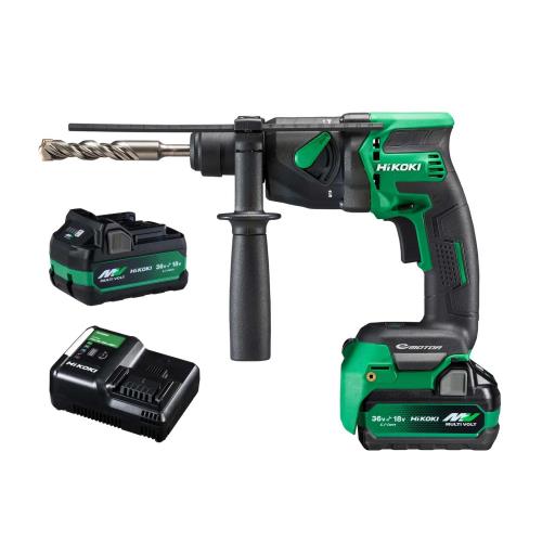 HiKOKI(ハイコーキ) 18V ハンマドリル DH18DPB 蓄電池2個申し受ける器入れもの付き添い人 SDSプラスシャンク 最大限度穴あけ18粍 2流行り物うつり変わり 集じん取り合わせ非相応う 小型軽さ手合い DH18DPB(2XPZ)