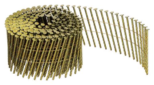 HiKOKI(ハイコーキ) 鉄条継ぎ合わせる釘 全長65粍軸径2.6粍 渦巻き 継ぎ合わせる釘 釘打機用 用木用 300本20巻 黄厚地の外套 ねじ釘つら構え チゼルポイント VS2665NU