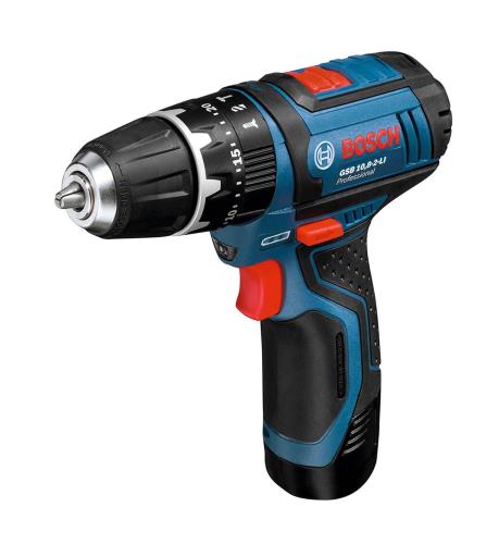 Bosch Professional(ボッシュ) 10.8V コードレス振動ドライバードリル (2.0Ahバッテリー2個充電器キャリングケース付) GSB10.8-2-LIN