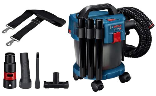 Bosch Professional(ボッシュ) 18V集じん機 乾湿両? (本体のみ、乾電池申し受ける器別売りHEPA水漉し召しかかえるキャスター付き添い人) GAS18V-10LPH