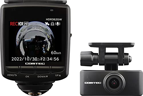 楽天市場】コムテック車用ドライブレコーダー360度全方位+リヤカメラ
