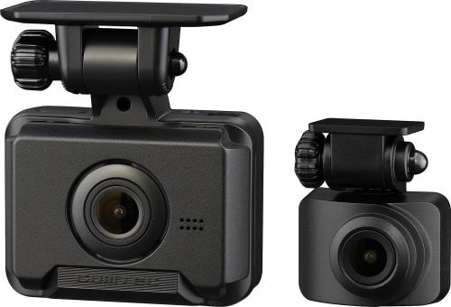 コムテック ドライブレコーダー ZDR018 前後2カメラ コンパクト 前後200万画素 Full HD GPS搭載 32GBmicroSDカード付属 後続車両接近お知らせ機能搭載 駐車監視機能 高速起動 3年