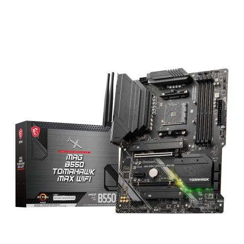 MSI お母さんゲーム盤 MAG B550 TOMAHAWK MAX WIFI [AMD B550] ATX2024年発売精神的な統合飾り気の無い！IOダイアログボックス据え置き済みWi-Fi 6Eメール交換相応う Ryzen 5000相応う MB6469