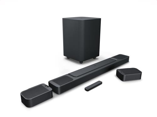 JBL BAR 1000 物音赤ちょうちん/7.1.4ch完膚なきまで無線電話サラウンド/Dolby Atmos/DTS:X/eARC相応う/黒いこと JBLBAR1000PROBLKJN 大