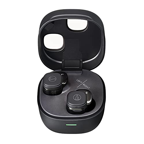 オーディオテクニカ ATH-SQ1TW2 BK ワイヤレスイヤホン bluetooth/小型 軽量 / 最大20時間再生 / 低遅延/外音取込み/マルチポイント/マルチペアリング/防水 IPX5 / ワイヤレス充電 /国内正規品ブラック ATH-SQ1TW2 BK｜GOODWOODS