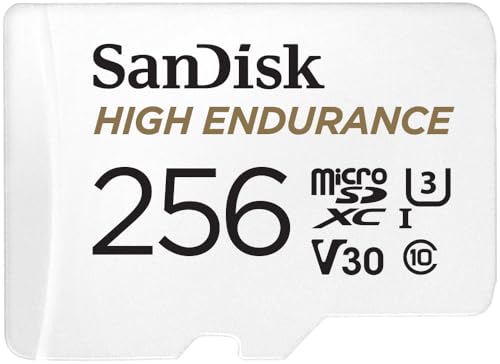SanDisk MicroSDXC 256GB SDSQQNR-256G Heavy Duty Dash Cam Action Camera Compatible with SanDisk