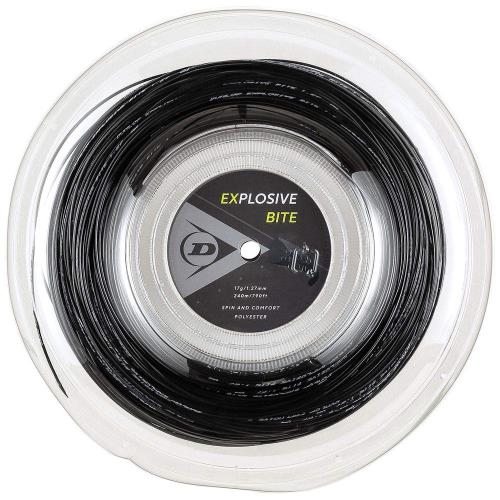 ダンロップ(DUNLOP) テニス 硬式テニス エクスプロッシブバイト ロールタイプ 240m ブラック 1.32mm DST12011