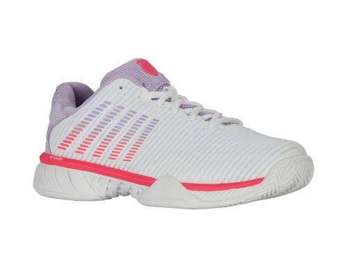 ダンロップ（DOUNLOP） テニスシューズ K-SWISS (ケー･スイス) Hypercort Express 2 Women オールコートモデル 25SS ホワイトパープル KS96613182WP 23.0cm