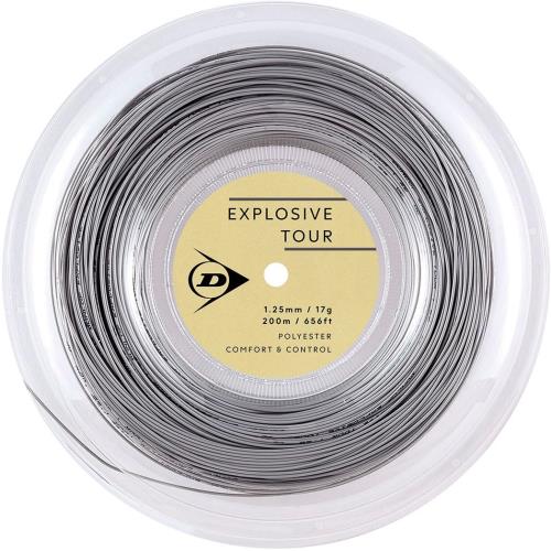 ダンロップ(DUNLOP) テニス 硬式テニス ストリング EXPLOSIVE TOUR（エクスプロッシブツアー）ロール 200m グレー 1.25/17G DSTA12031