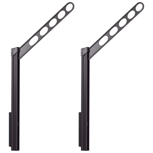 川口技研 アルミダイカスト、アルミ押出形材、ポリアセタール 腰壁用物干し ホスクリーン GP-55-DB ダークブロンズ 2本1組