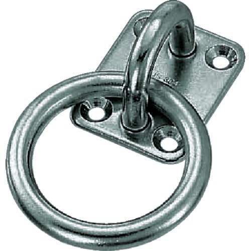 TRUSCO(トラスコ) 丸カンプレート ステンレス製 8mm (1個\u003d1袋) TMP-8  10ケース販売