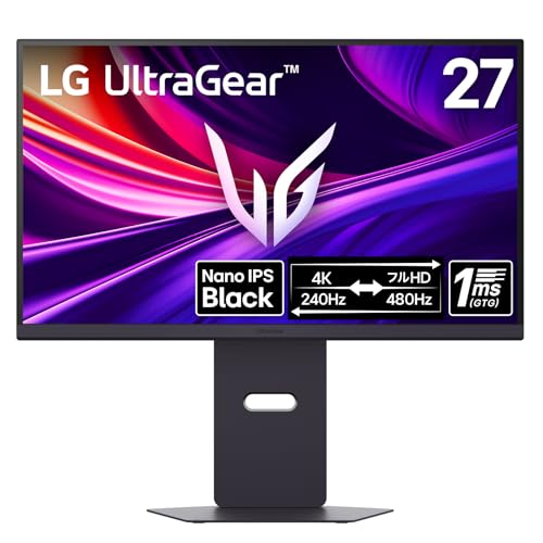 VGP 2025 Summer 金賞LG ゲーミングモニター UltraGear 27G850A-B 27in/4K(38402160)/VESA Dual Mode/Nano IPS Black/1ms/DCI-P3 99%/DisplayHDR 600/アンチグレア/DP2.1
