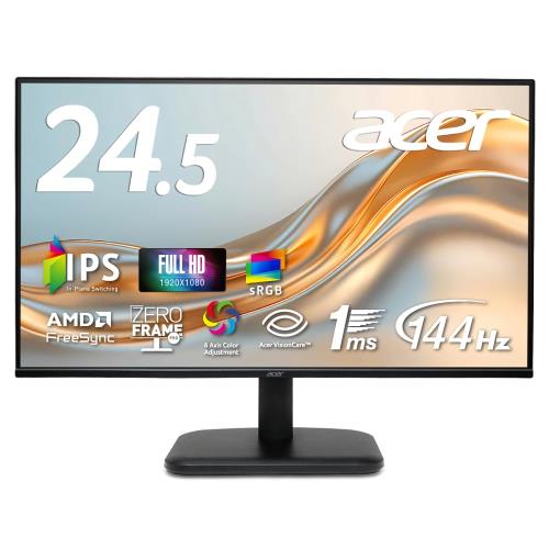 Acer 24.5in IPS 144サイクル 1ms(VRB) 非光輝 sRGB 99% AMD FreeSync 青味ともし火切り詰め 皆無ひな型労働者階級 HDMI 1.4 ミニD-Sub 15いの一番 スピーカーヘッドフォン端子 6軸色合いかい繕う 標準尺度管する 3年(ダイアログボックスは1年) EK251QP6bmix
