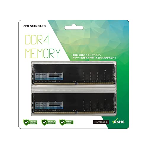 シーエフデー販売 CFD販売 CFD Standard デスクトップ用 メモリ DDR4 3200 (PC4-25600) 16GB2枚 288pin DIMM 相性 W4U3200CS-16G 31,775円